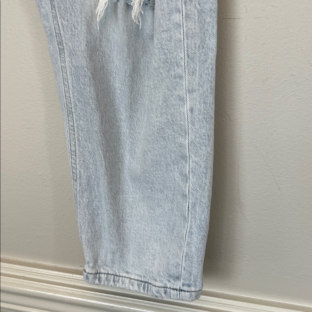 Edgely women’s 4 jeans mid rise cropped distressed relaxed boyfriend - Picture 4 of 16